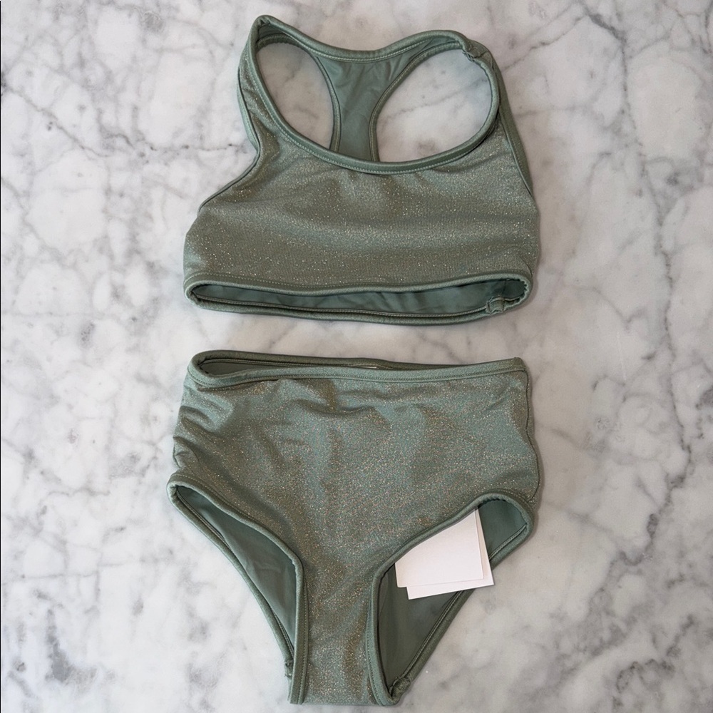 NWT Zimmermann Shimmering Sage Bikini Set 1Y